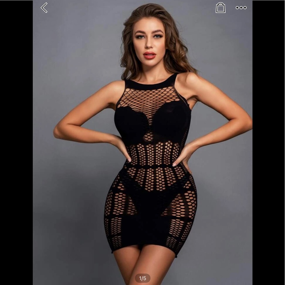 NWOT Cut-Out Fishnet Dress (ONLY)
